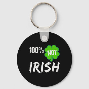 0% Ierse Shamrock Gelukkige St. Patricksdag 100% N Sleutelhanger
