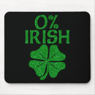 0% Ierse Shamrock Happy Go Lucky Charm St Patricks Muismat