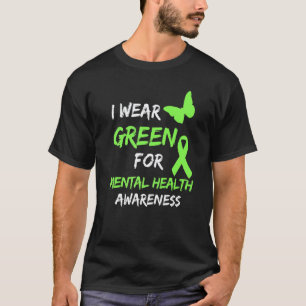 0 Ik draag groen voor de maand van de bewustwordin T-shirt
