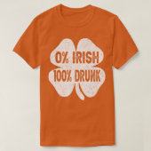 0 Irish 100 Drink als Funny St Patrick's Day Drink T-shirt (Design voorkant)