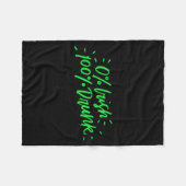 0% Irish 100% Drunk Funny St Patricks Day Gift Sai Fleece Deken (Voorkant (Horizontaal))