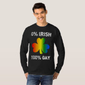 0 Irish 100 Gay St Saint Patrick's Day T-shirt (Voorkant volledig)