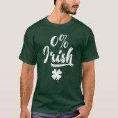 0% Irish Saint Patrick T-shirt (Voorkant)