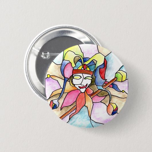 0 - Jester Ronde Button 5,7 Cm (Voorkant /achterkant)