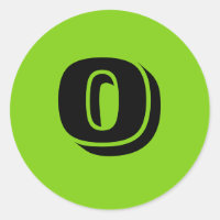 0 Kleine Ronde Groene Aantal Stickers door Janz