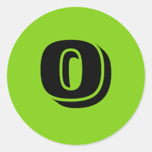 0 Kleine ronde groene nummerborden van Janz Sticker