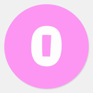 0 Kleine ronde Violet Stickers van Janz