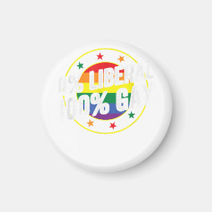 0 Liberaal 100 Gay LGBT Design voor Conservatieven Magneet