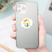 0 Liberaal 100 Gay LGBT Design voor Conservatieven Sticker (Telefoon)