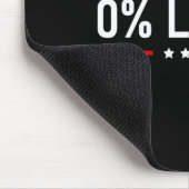 0% liberaal - Nul procent verklaring  Muismat (Hoek)