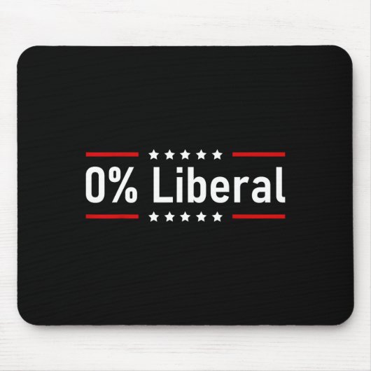 0% liberaal - Nul procent verklaring  Muismat (Voorkant)