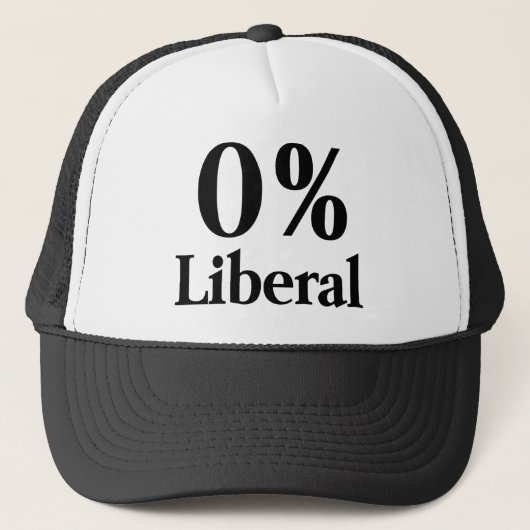 0% liberaal trucker pet (Voorkant)