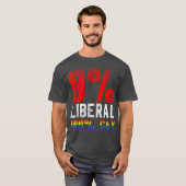0 Liberal 100 Gay LGB T-shirt (Voorkant volledig)