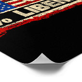 0% Liberal Zero Percent Liberal Republican Flag Poster (Hoek)