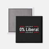 0% Liberal - Zero Percent Statement  Magneet (Voorkant / Achterkant)