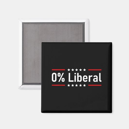 0% Liberal - Zero Percent Statement Magneet (Voorkant / Achterkant)
