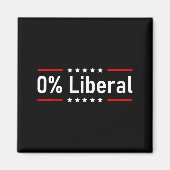 0% Liberal - Zero Percent Statement  Magneet (Voorkant)