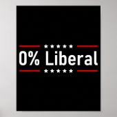 0% Liberal - Zero Percent Statement Poster (Voorkant)
