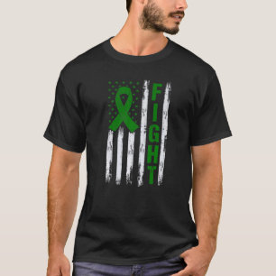 0 Mentale Gezondheidsbewustzijn Amerikaanse Vlag V T-shirt
