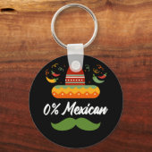0 % Mexicaans Cinco de Drinko Cinco de Mayo Sleutelhanger (Voorkant)