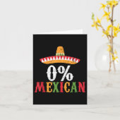 0% Mexicaans Cinco De Mayo Fiesta Sombrero Grappig Kaart (Gele Bloem)