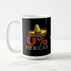 0% Mexicaans Grappig Cinco De Mayo Hilarious Koffiemok