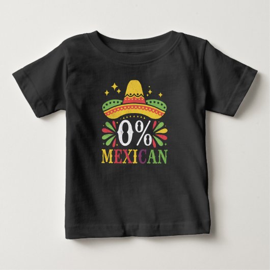 0% Mexicaans Nul Procent Grappig Cinco De Mayo (Voorkant)