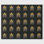 0% Mexicaans Nul Procent Grappig Cinco De Mayo Cadeaupapier (Vlak)