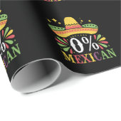 0% Mexicaans Nul Procent Grappig Cinco De Mayo Cadeaupapier (Rol Hoek)