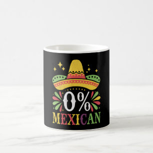 0% Mexicaans Nul Procent Grappig Cinco De Mayo Koffiemok