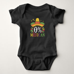 0% Mexicaans Nul Procent Grappig Cinco De Mayo Romper
