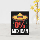 0% Mexicaans Shirt Grappige Mannen Vrouwen Cinco d Kaart (Gele Bloem)