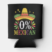 0% Mexicaans Zero Procent Grappig Cinco De Mayo Blikjeskoeler (Voorkant)