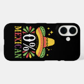 0% Mexicaans Zero Procent Grappig Cinco De Mayo Case-Mate iPhone Case (Achterkant (horizontaal))