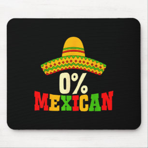 0% Mexicaanse Cinco De Mayo Feest Sombrero Grappig Muismat
