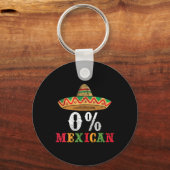 0% Mexicaanse Cinco De Mayo Fiesta Sombrero Grappi Sleutelhanger (Voorkant)