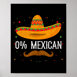 0% Mexicaanse Cinco de Mayo Sombrero Mexicaanse pa Poster