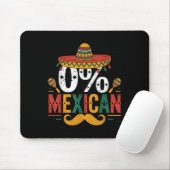 0% Mexican Funny Cinco De Mayo Funny Sombrero Pet Muismat (Met muis)