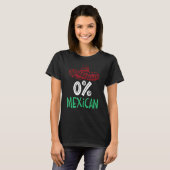 0 Mexican With Sombrero And Mustache For Cinco de  T-shirt (Voorkant volledig)