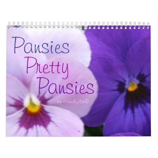 0 Pansies,  Pansies 18 maanden Kalender (Hoes)