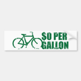 $0 PER GALLON BUMPERSTICKER
