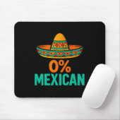 0 procent Mexicaans grappig cinco de mayo sombrero Muismat (Met muis)