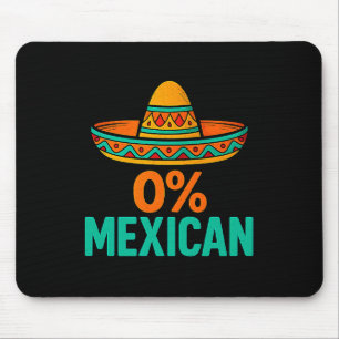 0 procent Mexicaans grappig cinco de mayo sombrero Muismat