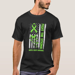 0 Stigma Bestrijden Mental Health Bewustzijn Steun T-shirt