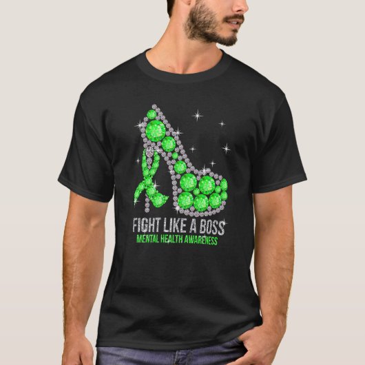 0 Support Squad Hakken Mentale Gezondheidsbewustzi T-shirt (Voorkant)