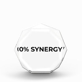 0% Synergy Minimalist Acrylic Desk Block Fotoblokken