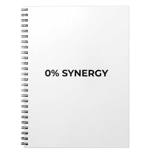 0% Synergy Minimalist Professional Notebook Notitieboek (Voorkant)
