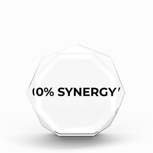 0% Synergy Minimalistisch Acryl Bureaublok Fotoblokken (Voorkant)