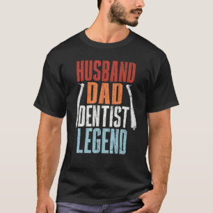 0 Tandarts Echtgenoot Vader Tandarts Legende Grafi T-shirt