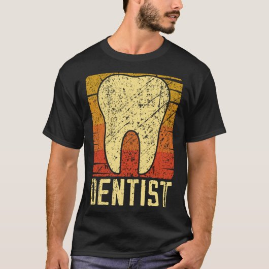 0 Tandarts Tand Retro Grappig T-shirt (Voorkant)